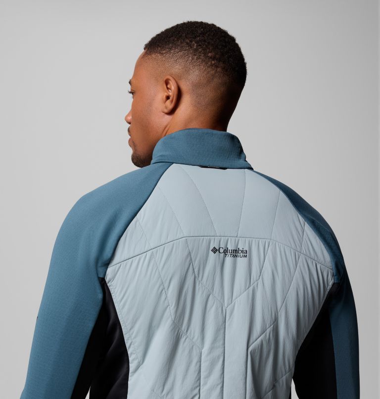 Arctic Crest Hybrid Full Zip | 461 | LT, Color: Crushed Blue, Everblue, Black, image 9