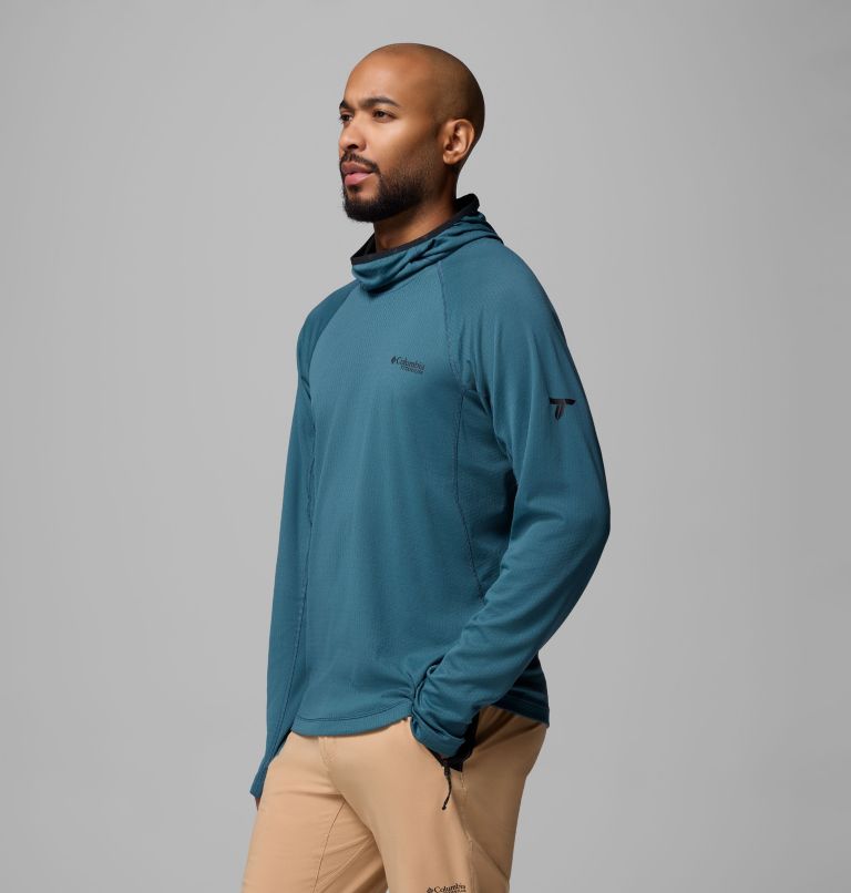 Men's DriVenture Hooded Pullover, Color: Everblue, Black, image 4