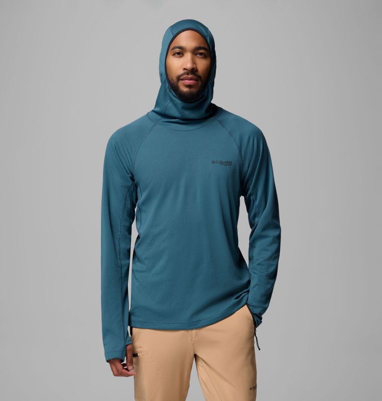 Men's DriVenture Hooded Pullover, Color: Everblue, Black, image 5