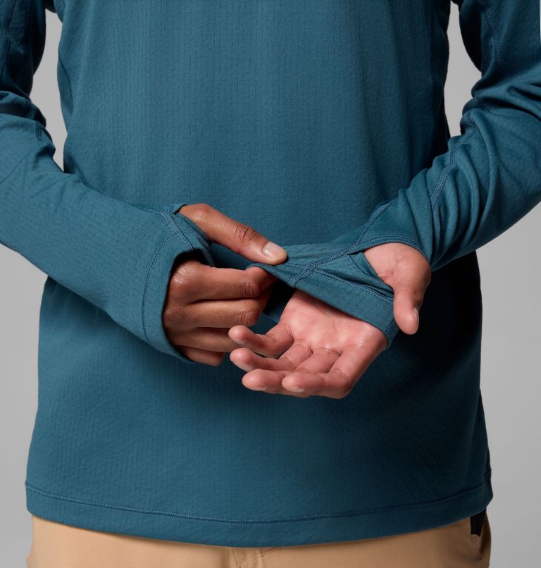 Men's DriVenture Hooded Pullover, Color: Everblue, Black, image 8