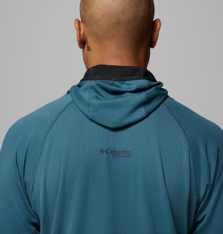 Men's DriVenture Hooded Pullover, Color: Everblue, Black, image 9