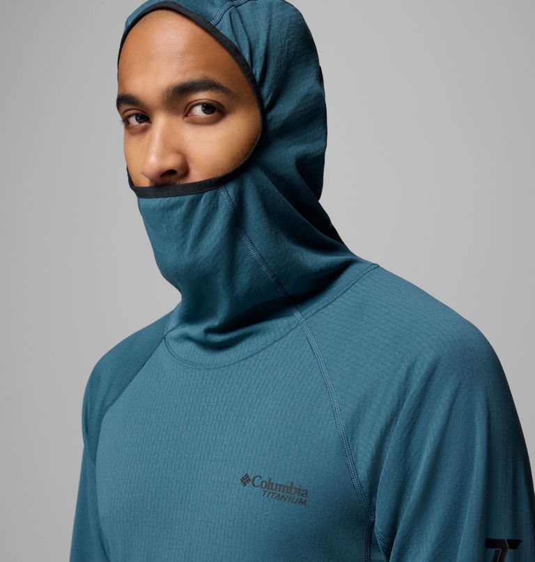 Men's DriVenture Hooded Pullover, Color: Everblue, Black, image 10