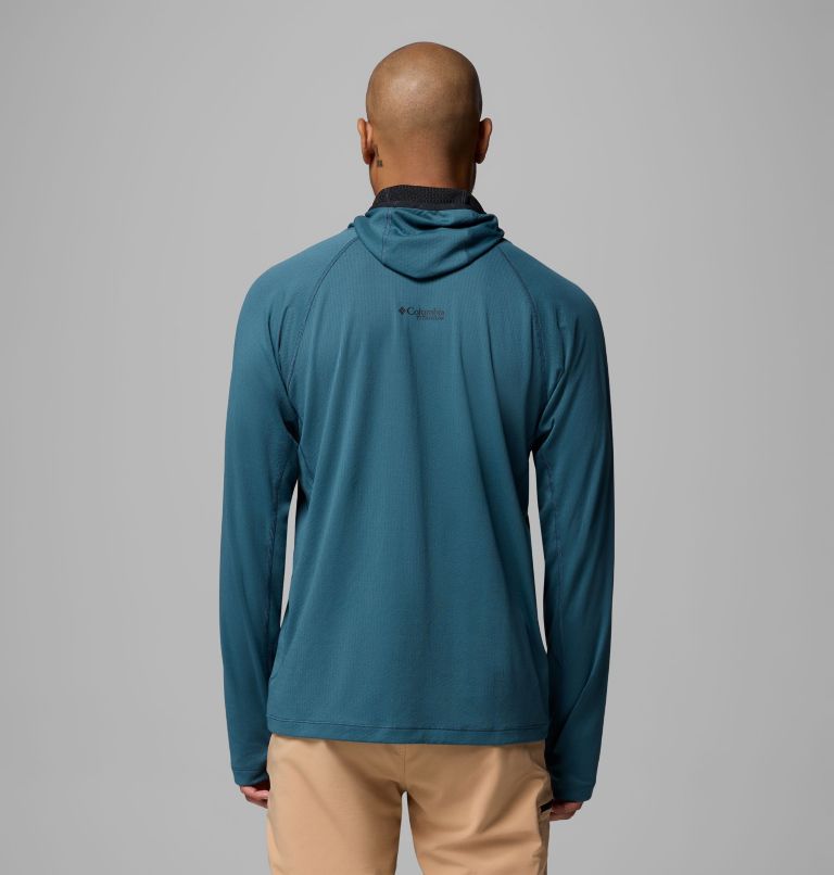 Men's DriVenture Hooded Pullover, Color: Everblue, Black, image 3