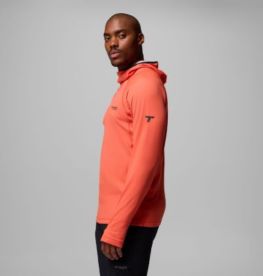 Men's DriVenture Hooded Pullover, Color: Zing, White, image 8