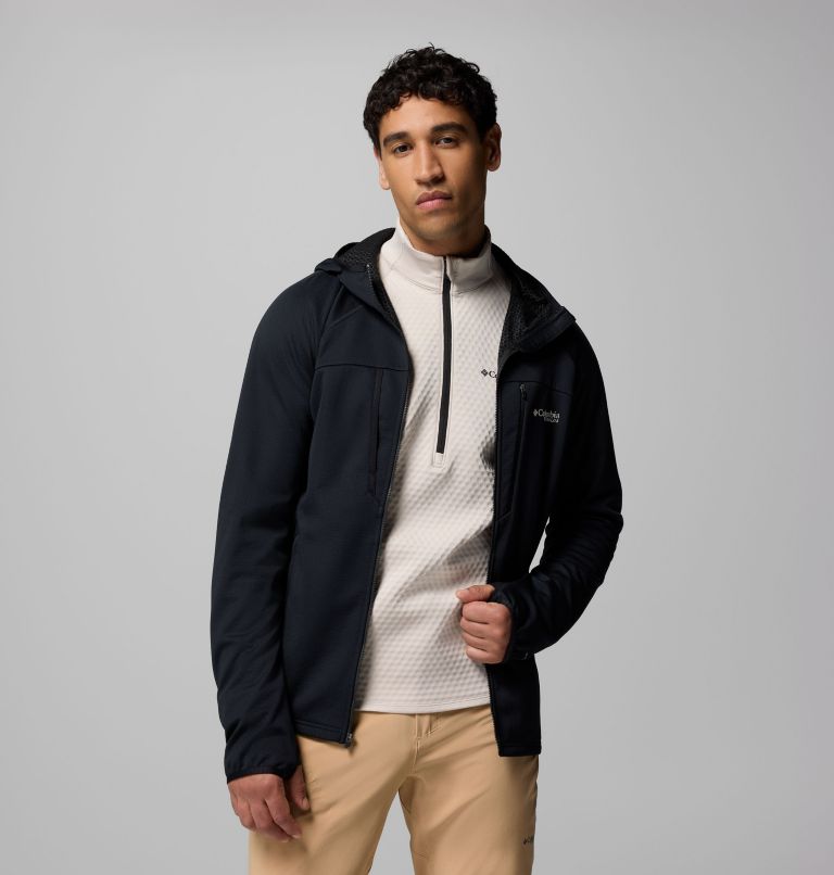 Men's Arctic Crest Bonded Full Zip Jacket, Color: Black, image 5