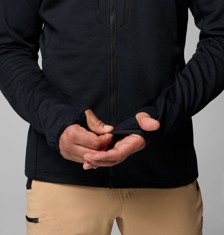 Men's Arctic Crest Bonded Full Zip Jacket, Color: Black, image 9