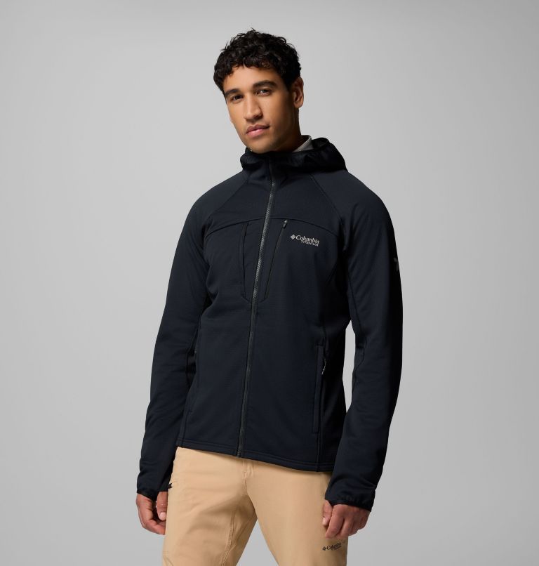 Men's Arctic Crest Bonded Full Zip Jacket, Color: Black, image 1