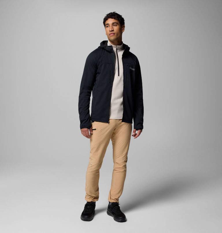 Men's Arctic Crest Bonded Full Zip Jacket, Color: Black, image 2