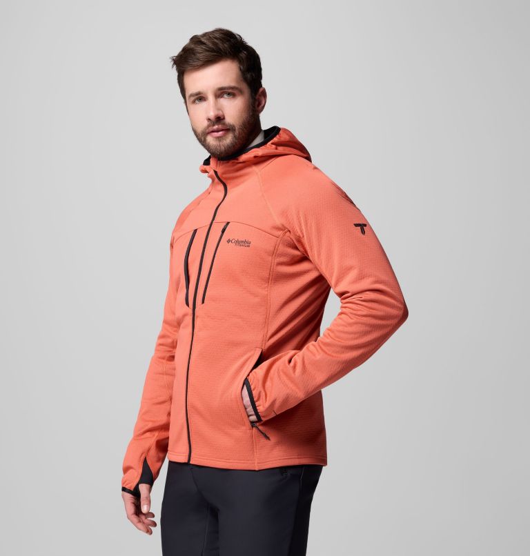 Men's Arctic Crest Bonded Full Zip Jacket, Color: Zing, image 4