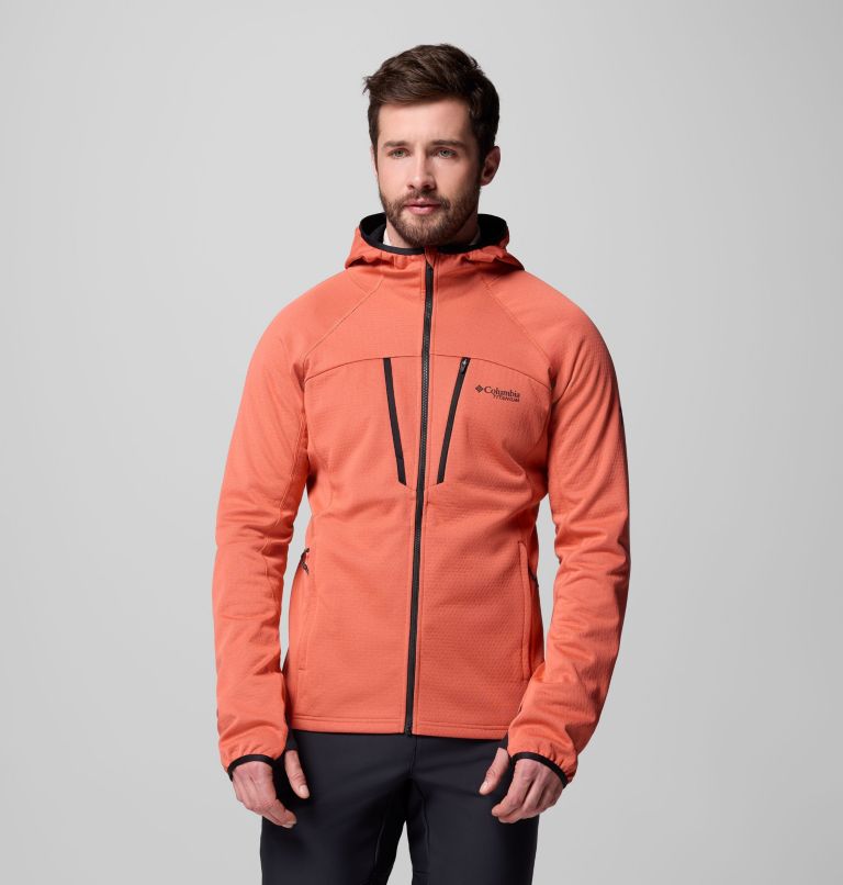 Men's Arctic Crest Bonded Full Zip Jacket, Color: Zing, image 1