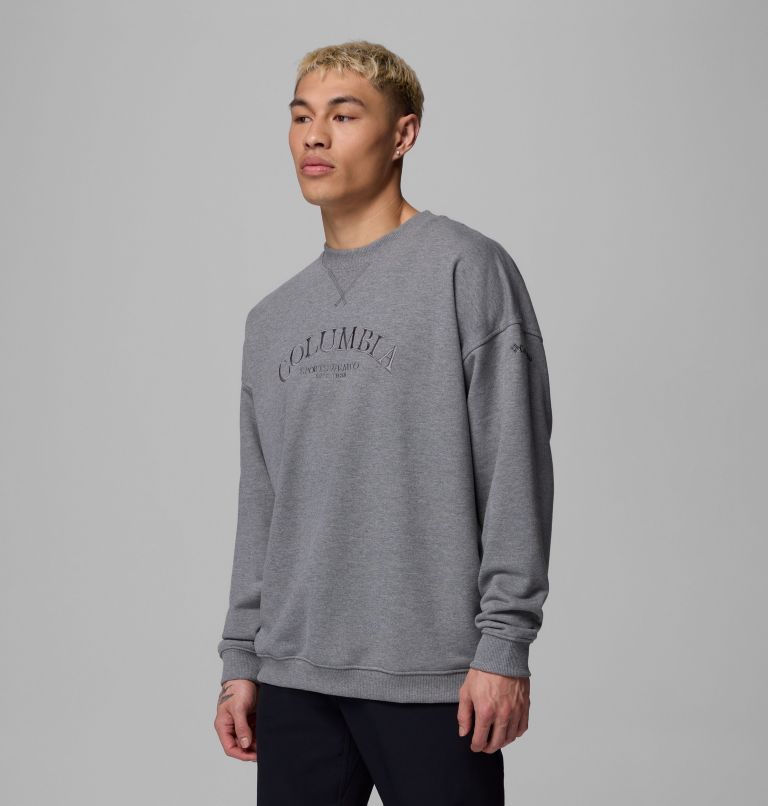 Men's Bugasweat Graphic Crew, Color: City Grey Heather, image 4