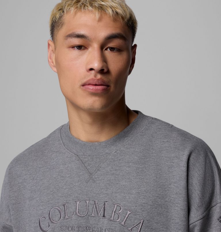 Men's Bugasweat Graphic Crew, Color: City Grey Heather, image 5