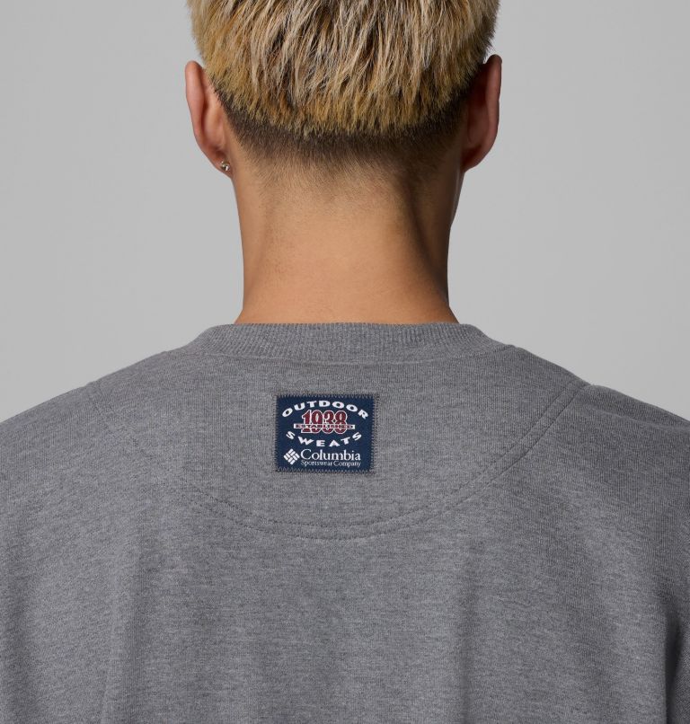 Men's Bugasweat Graphic Crew, Color: City Grey Heather, image 6
