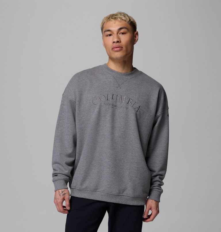 Men's Bugasweat Graphic Crew, Color: City Grey Heather, image 1