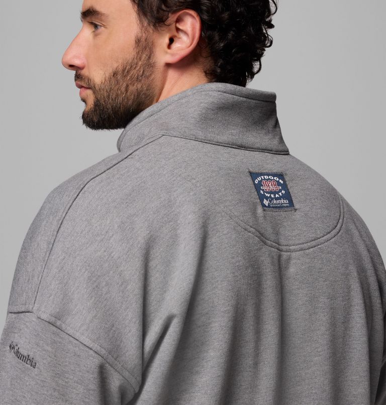 Men's Bugasweat Half Zip Pullover, Color: City Grey Heather, image 6