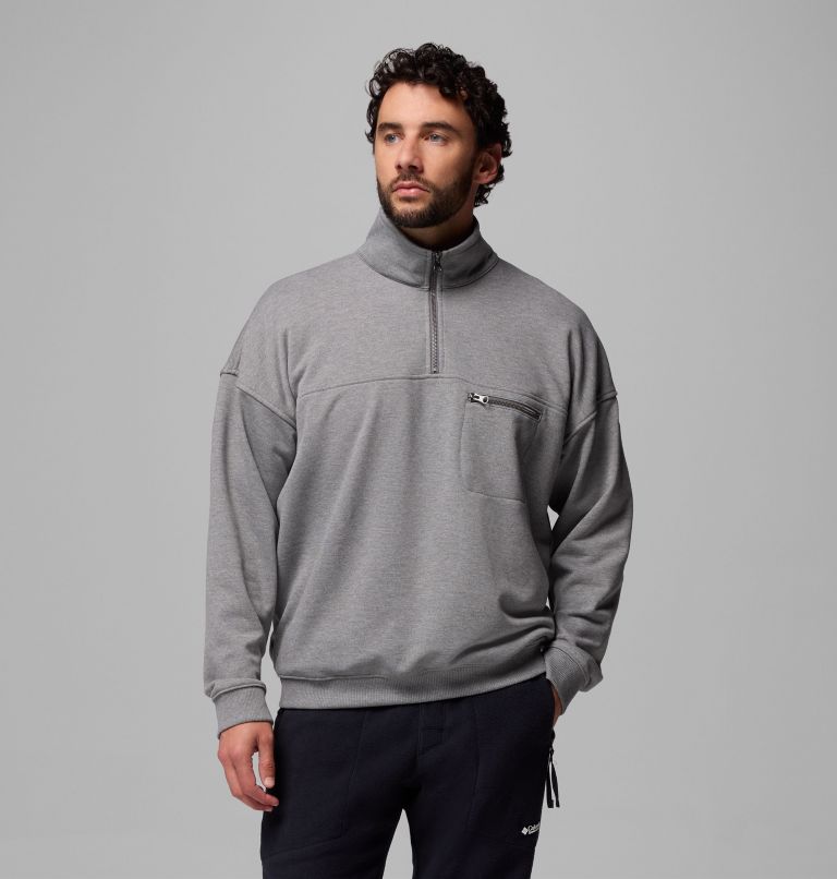 Men's Bugasweat Half Zip Pullover, Color: City Grey Heather, image 1