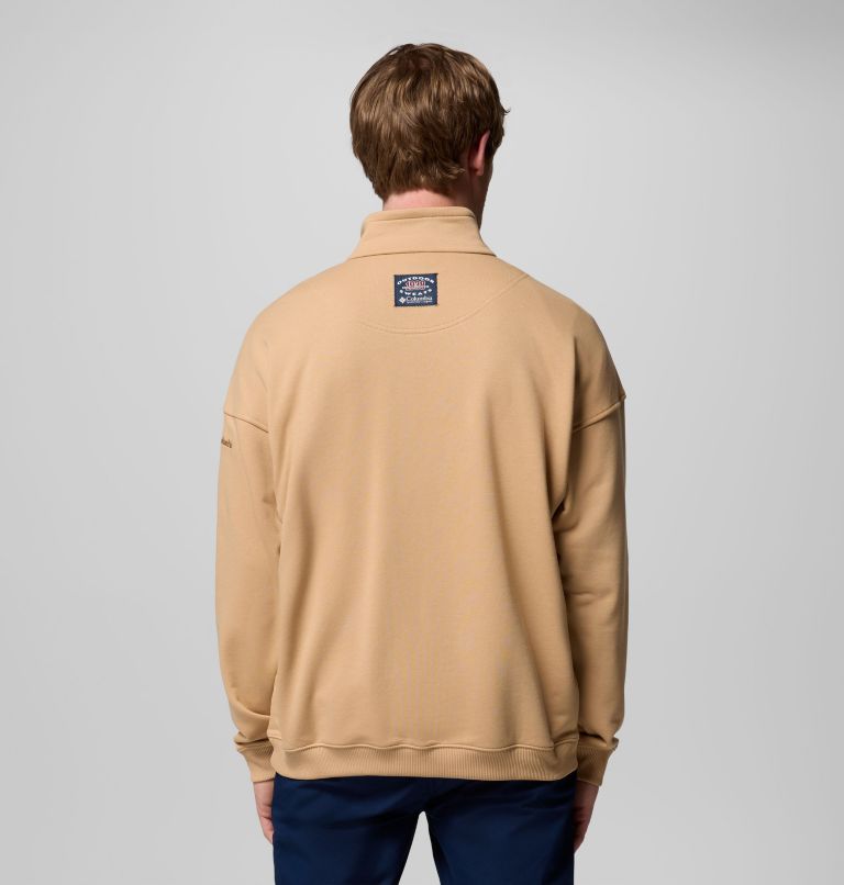 Men's Bugasweat Half Zip Pullover, Color: Canoe, image 3