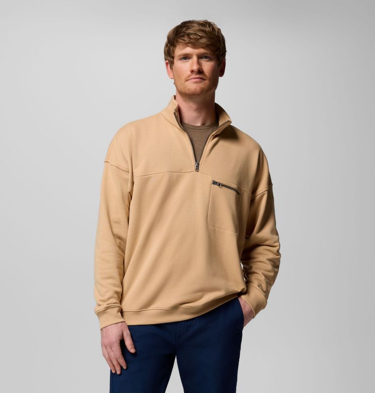 Men's Bugasweat Half Zip Pullover, Color: Canoe, image 1