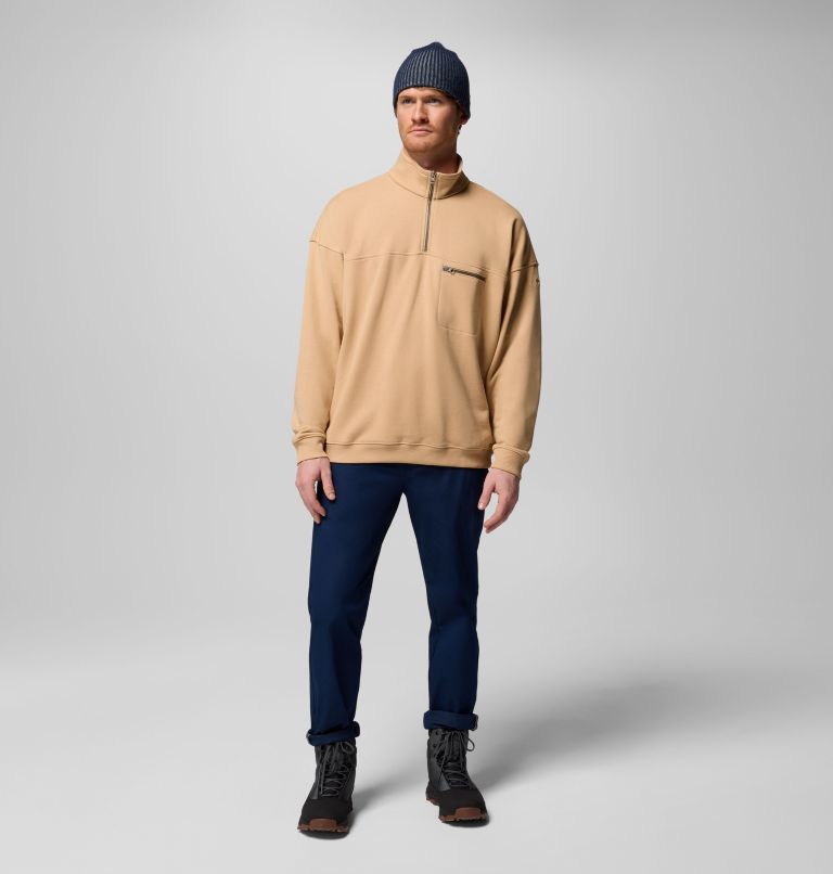 Men's Bugasweat Half Zip Pullover, Color: Canoe, image 2