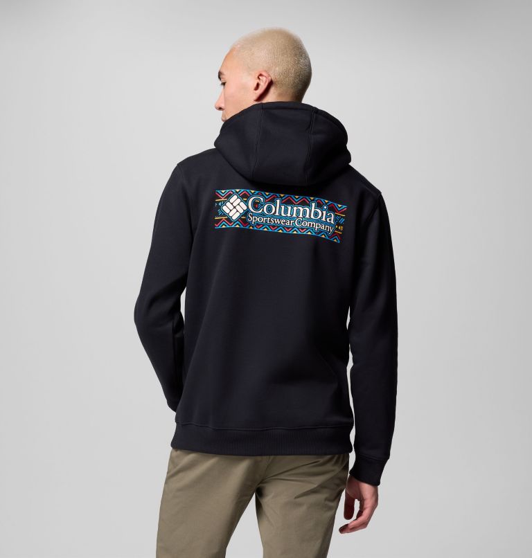 Chandail à capuchon graphique Meridian Creek pour homme, Color: Black Branded Blanket, image 3