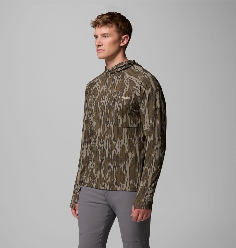 Men's Nomatis Performance Hunting Hoodie, Color: Mossy Oak Bottomland, image 4