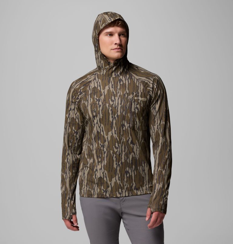 Men's Nomatis Performance Hunting Hoodie, Color: Mossy Oak Bottomland, image 5