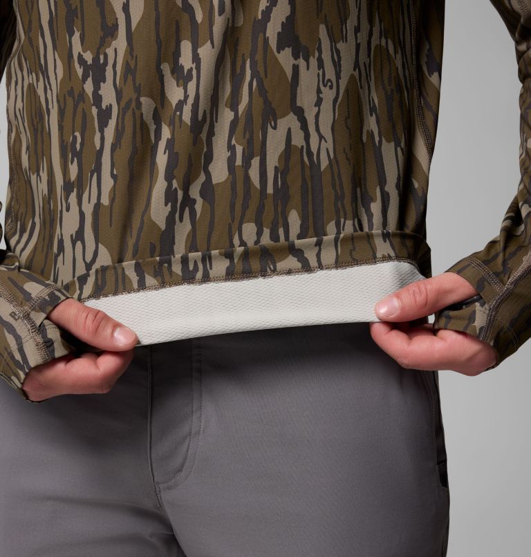 Men's Nomatis Performance Hunting Hoodie, Color: Mossy Oak Bottomland, image 6