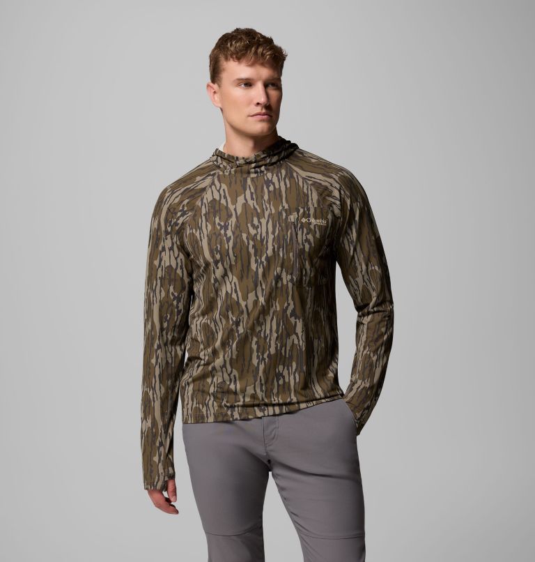 Men's Nomatis Performance Hunting Hoodie, Color: Mossy Oak Bottomland, image 1