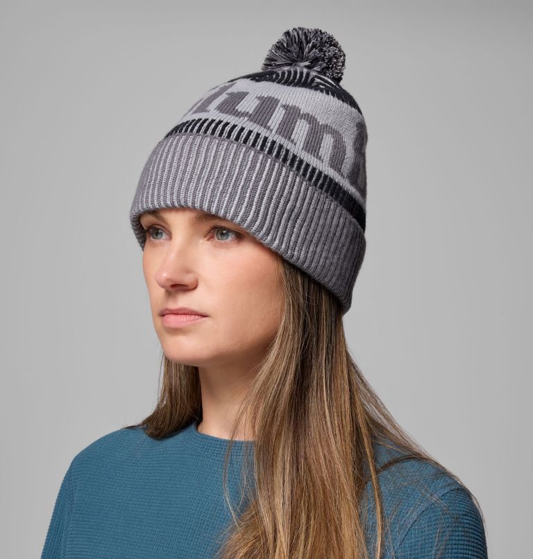 Polar Powder III Beanie, Color: City Grey, Black, Columbia Grey, image 6