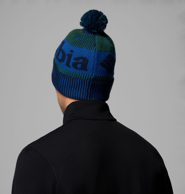 Polar Powder III Beanie, Color: Coll Navy, Rain Forest, Mountain Blue, image 5