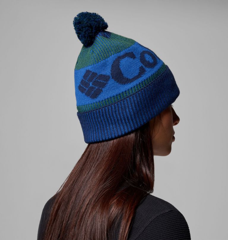 Polar Powder III Beanie, Color: Coll Navy, Rain Forest, Mountain Blue, image 7