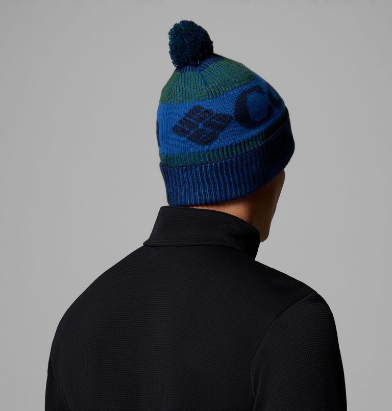 Polar Powder III Beanie, Color: Coll Navy, Rain Forest, Mountain Blue, image 4