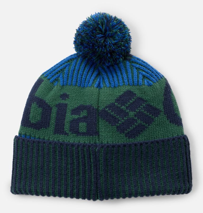 Kids' Polar Powder III Beanie, Color: Coll Navy, Mountain Blue, Rain Forest, image 2