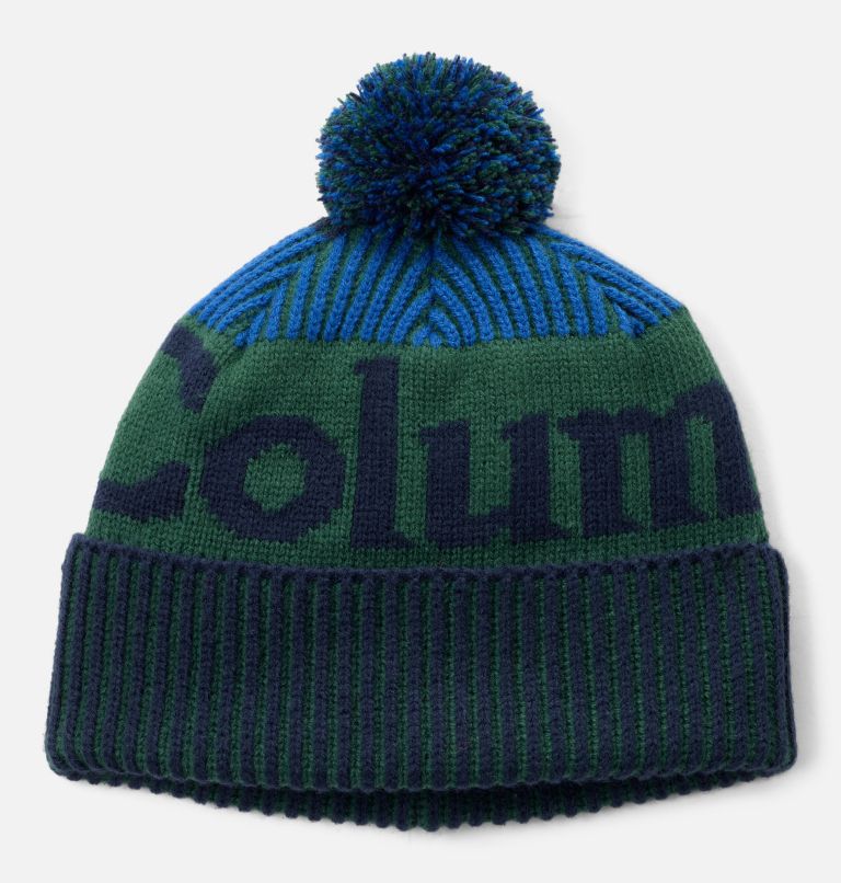 Kids' Polar Powder III Beanie, Color: Coll Navy, Mountain Blue, Rain Forest, image 1