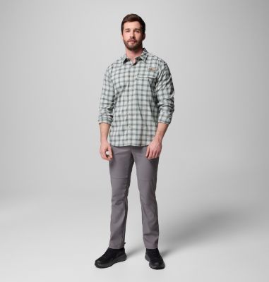 Men's Sharptail Long Sleeve Yarn Dye Shirt, Color: Pond Triple Check, image 6