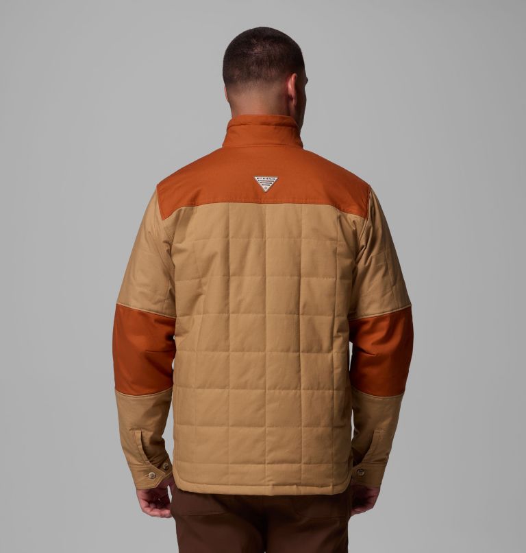 Men's Saddle Point Insulated Jacket, Color: Sahara, Cedar, image 3