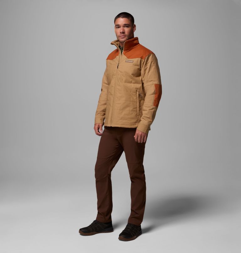 Men's Saddle Point Insulated Jacket, Color: Sahara, Cedar, image 2