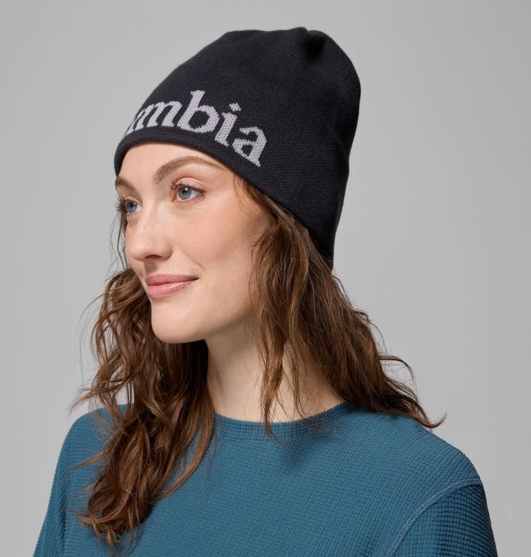 Columbia Heat III Beanie, Color: Shark, Reflective Columbia Jacquard, image 5