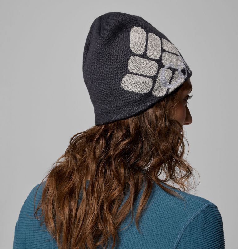 Columbia Heat III Beanie, Color: Shark, Reflective Columbia Jacquard, image 6