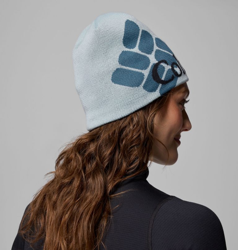 Columbia Heat III Beanie, Color: Crushed Blue, Columbia Jacquard, image 6