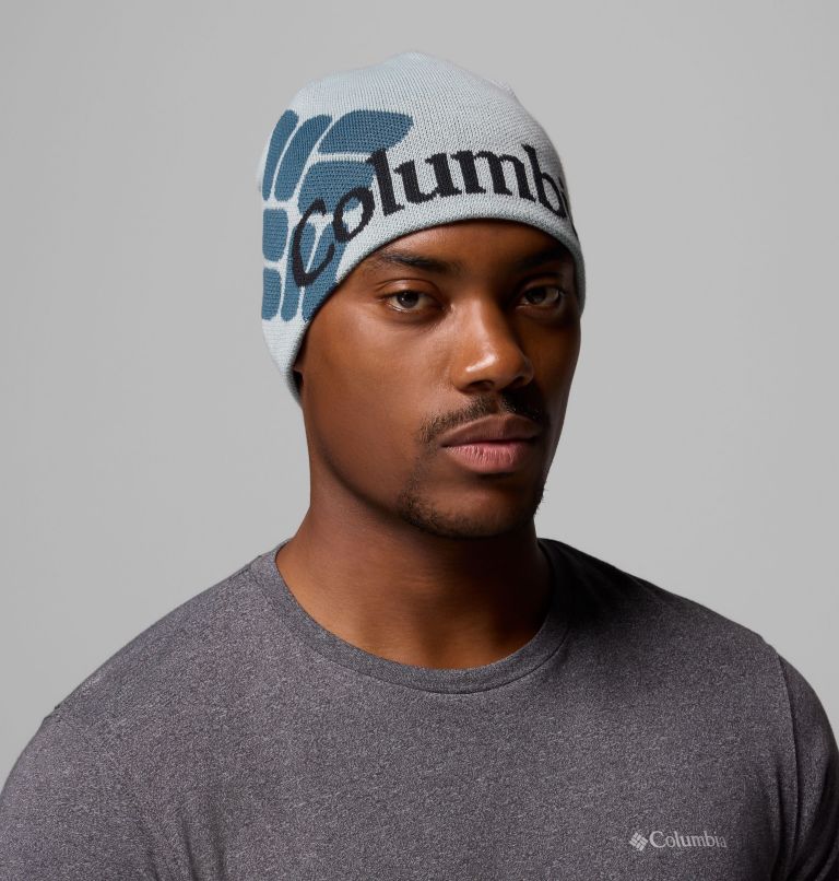Columbia Heat III Beanie, Color: Crushed Blue, Columbia Jacquard, image 3