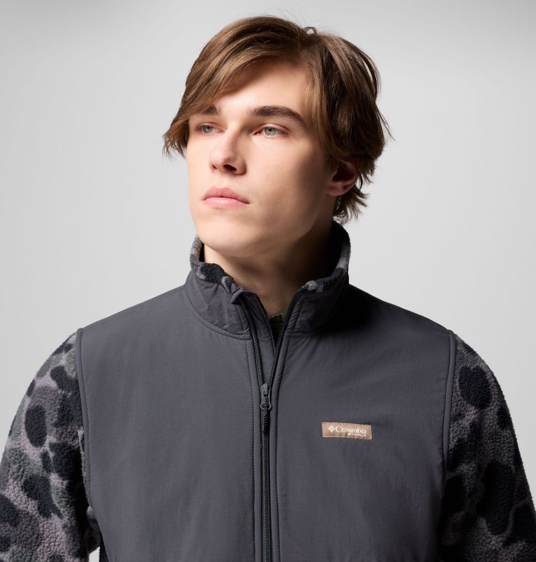 Men's PHG Sherpa Jacket, Color: Black Deltahunter Camo, Shark, image 6