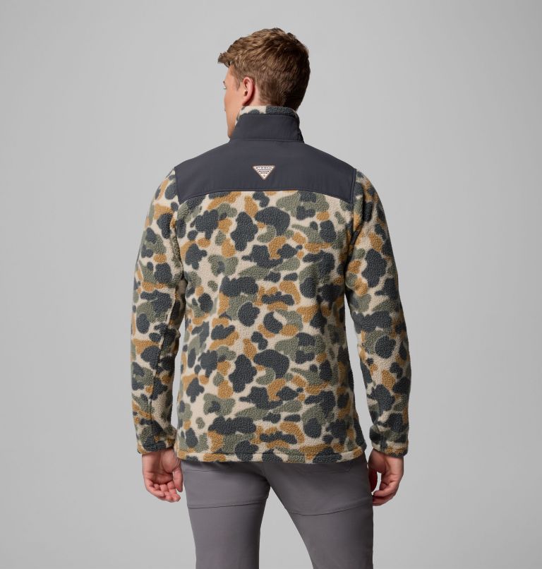 Men's PHG Sherpa Jacket, Color: Fossil Deltahunter Camo, Shark, image 3