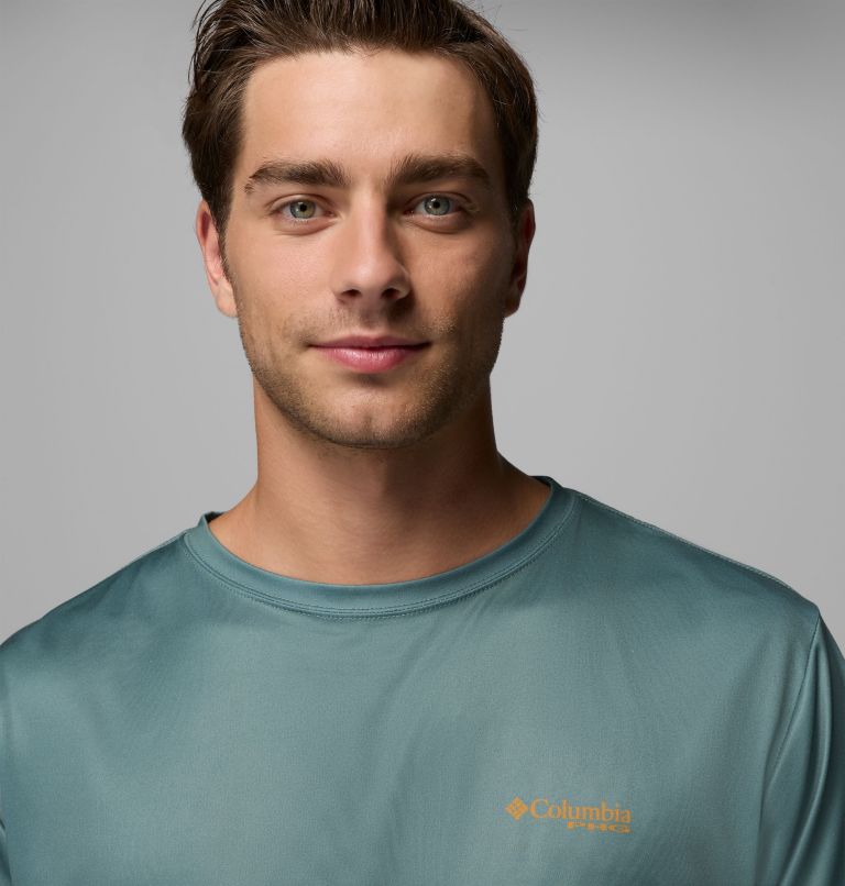 Men's PHG Terminal Shot Diamond Long Sleeve Shirt, Color: Pond, image 5