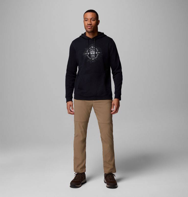 Men's PHG Topo Hunt Hoodie, Color: Black, Shark Topo Hunt, image 2