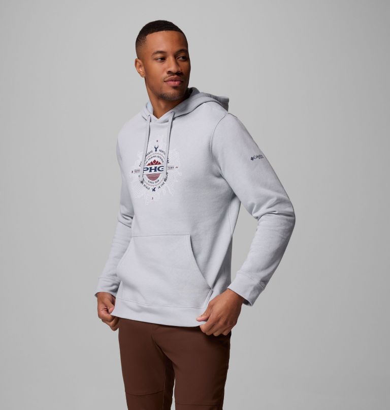 Men's PHG Topo Hunt Hoodie, Color: Cool Grey, Nocturnal Topo Hunt, image 4