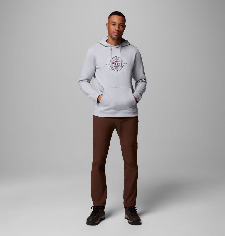 Men's PHG Topo Hunt Hoodie, Color: Cool Grey, Nocturnal Topo Hunt, image 2