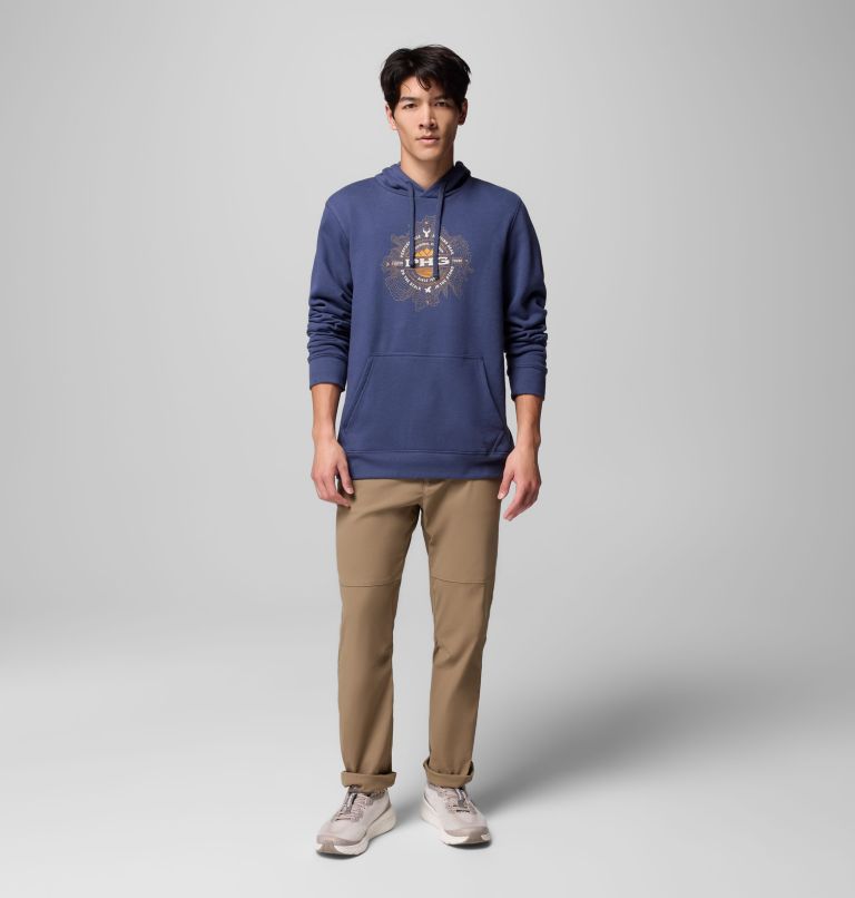 Men's PHG Topo Hunt Hoodie, Color: Nocturnal, Maple Sugar Topo Hunt, image 2