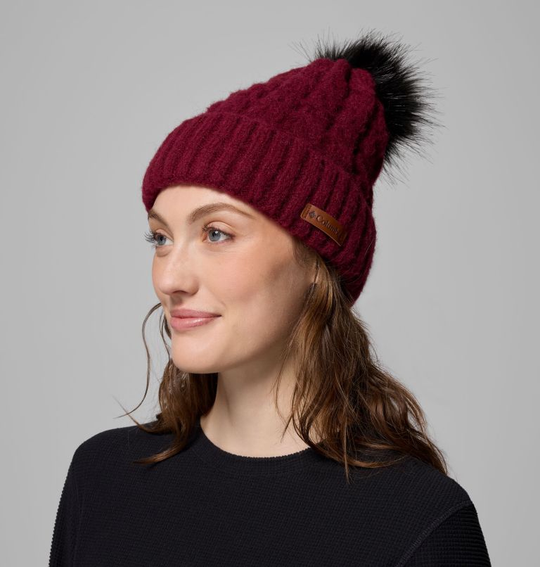 Winter Blur II Beanie, Color: Rich Wine, image 5