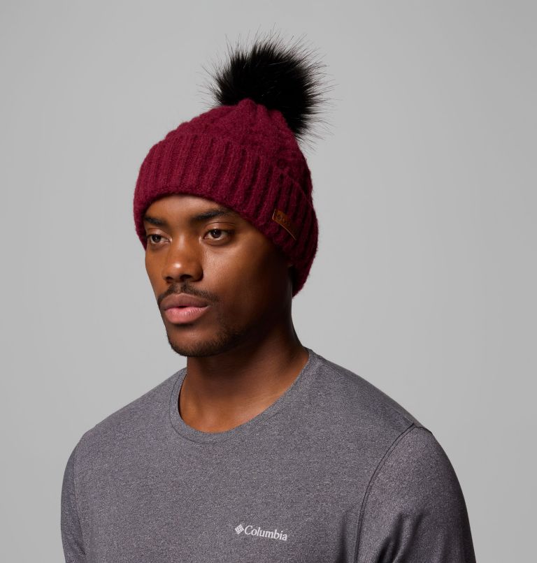 Winter Blur II Beanie, Color: Rich Wine, image 3